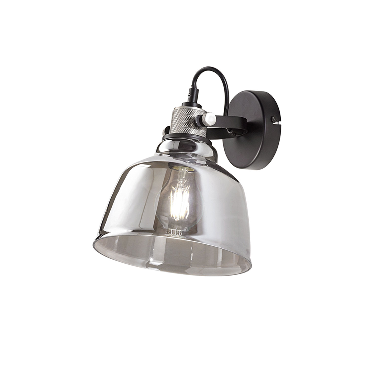 Applique, Lampada da comodino vintage, Lampade da parete in ottone con paralume in vetro, Lampada da parete per interni con lampadina, Luce calda | Leroy Merlin
