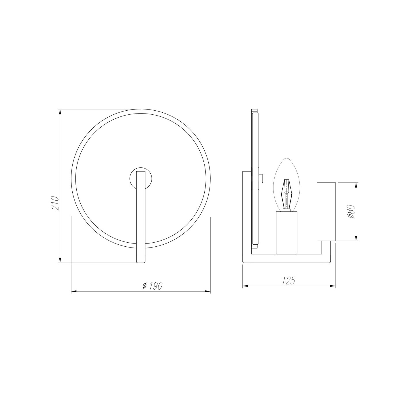 Diffusore paralume diametro 9,5 2 pezzi diffusore rotondo 2 mm, bianco