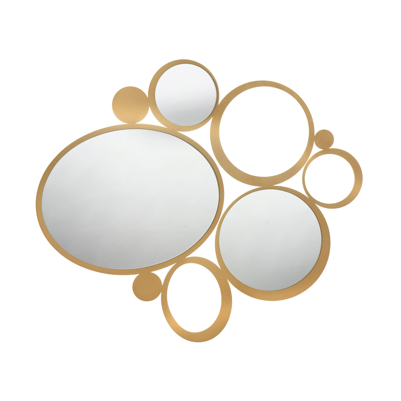 Stonebriar Specchio Da Parete Rotondo In Metallo Marrone Con Corda Nautica, 27x25,4 Cm, Stile Rustico - 3