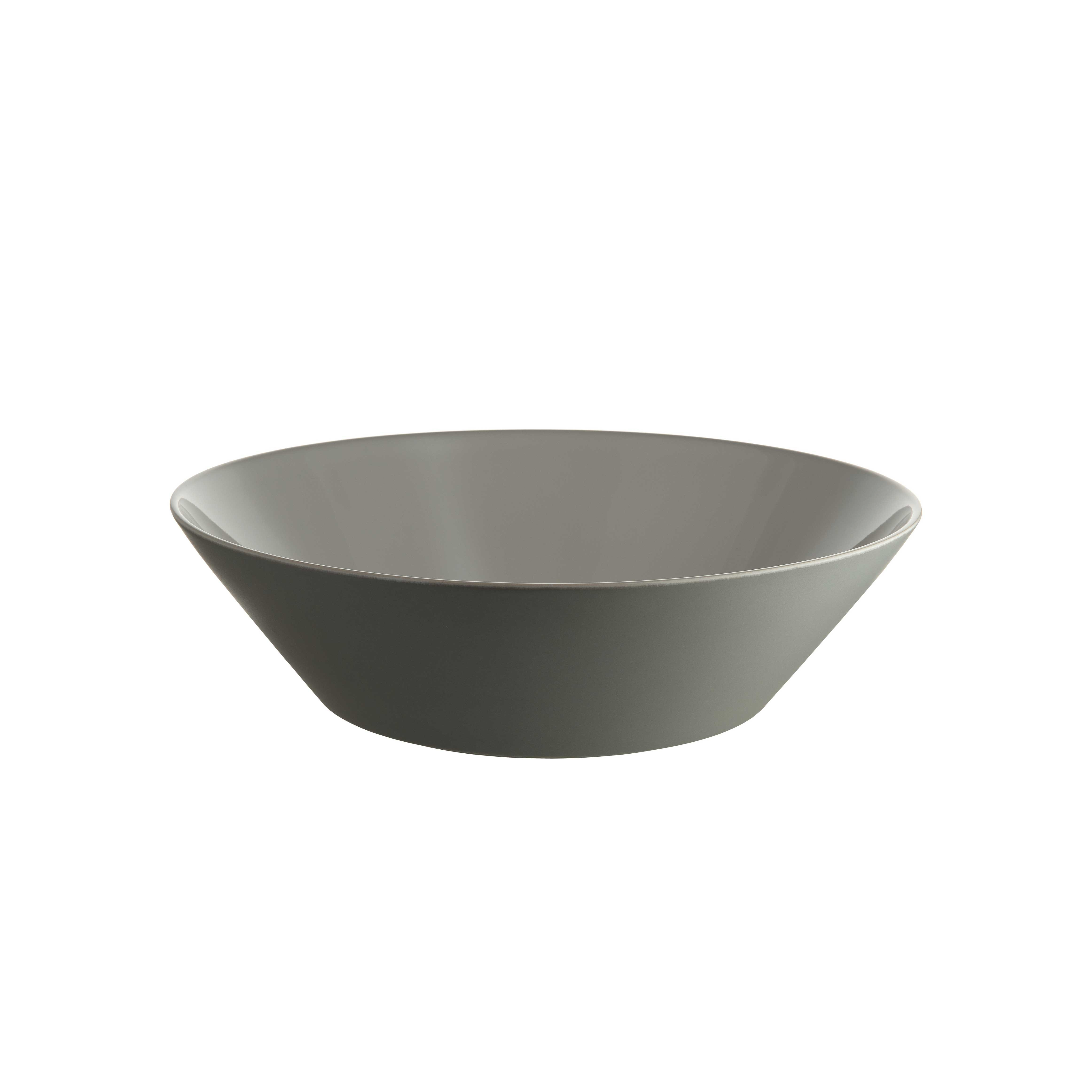 Tonale piatto piano in ceramica stoneware, Light Grey - set da 4