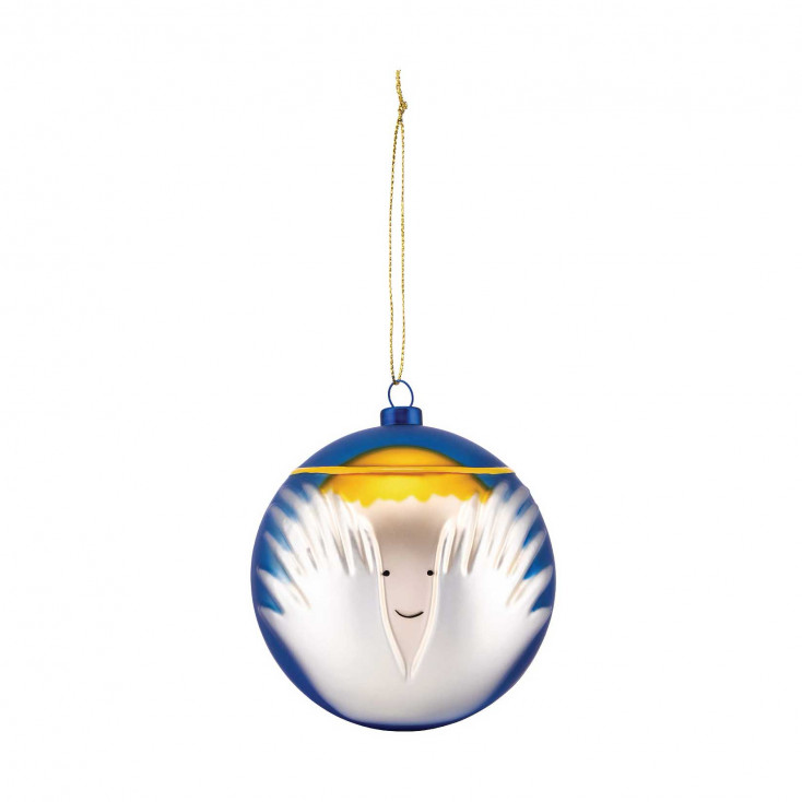 Palla per albero di Natale in vetro soffiato "Angioletto"