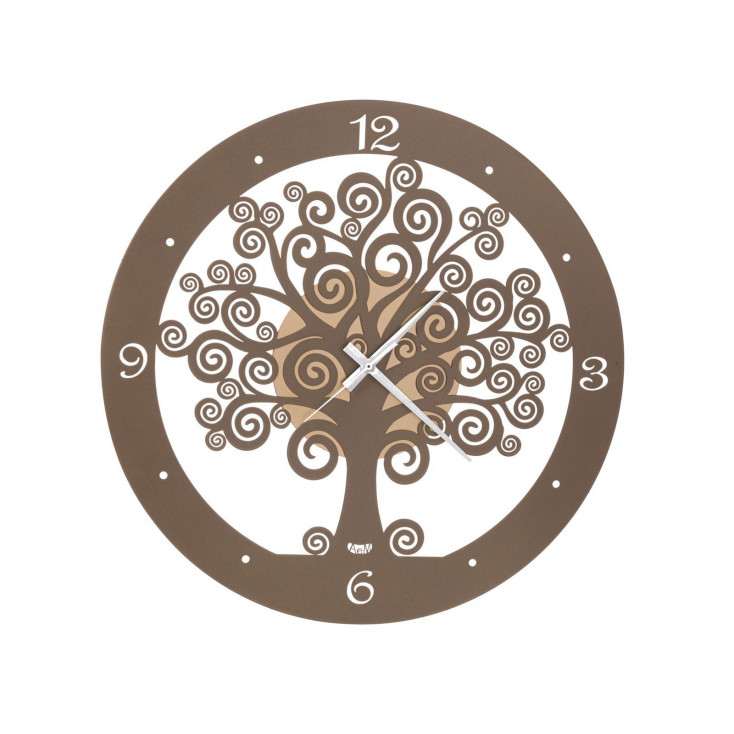 Orologio da parete piccolo con lancette in alluminio