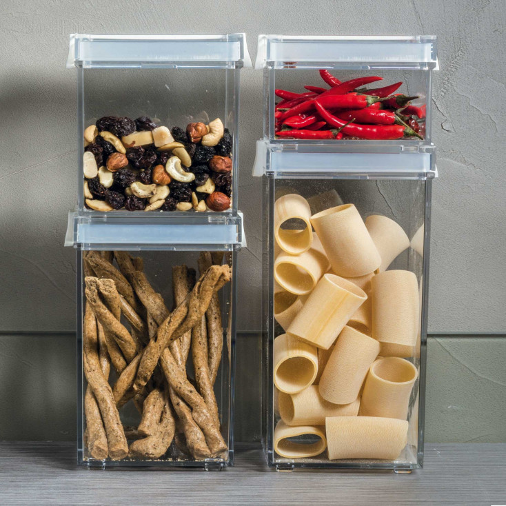 Barattolo per alimenti con tappo salvafreschezza piccolo Click&Fresh