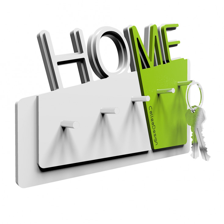 Portachiavi magnetico da parete in legno