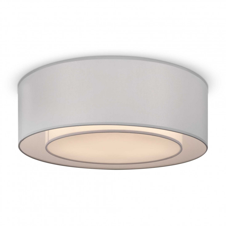 Lampada da Soffitto moderna con paralume in tessuto e struttura in metallo