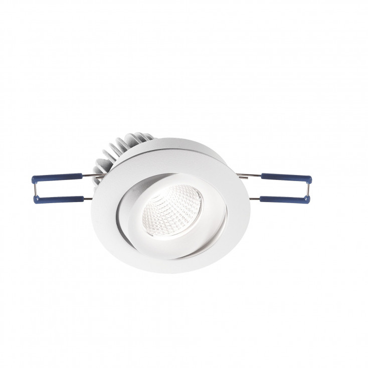 Faretto da incasso rotondo orientabile con luce a LED struttura in alluminio