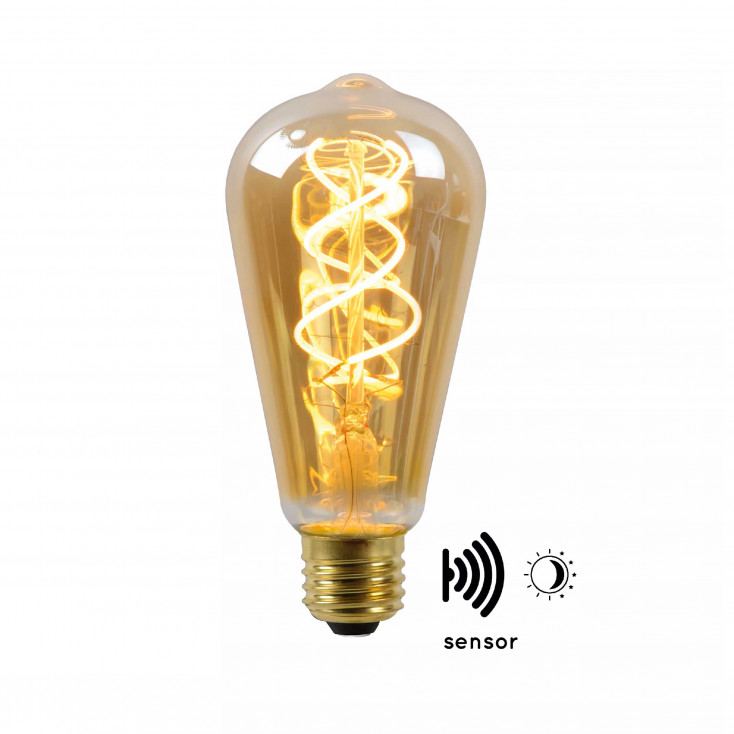 Lampadina da esterno ST64 TWILIGHT SENSOR - Bulbo a filamento LED Ø 6,4 cm - E27
