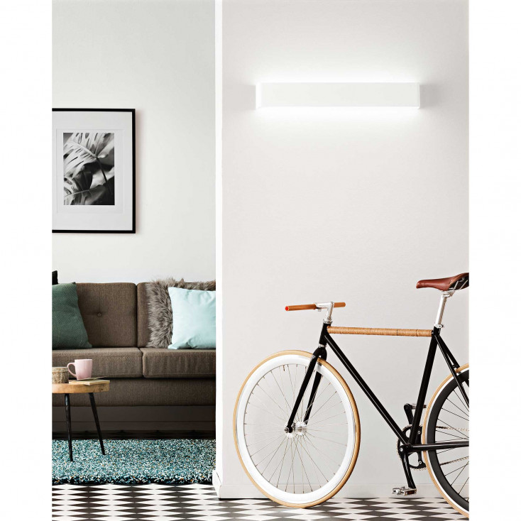 Applique a LED per ingresso in metallo verniciato in stile moderno grande