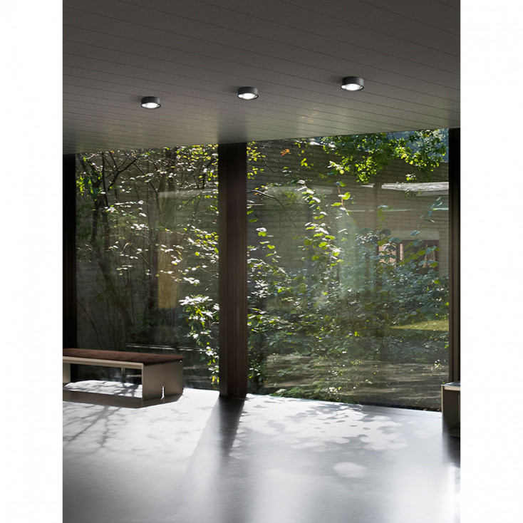 Plafoniera a LED moderna per esterni/interni in alluminio in varie colorazioni