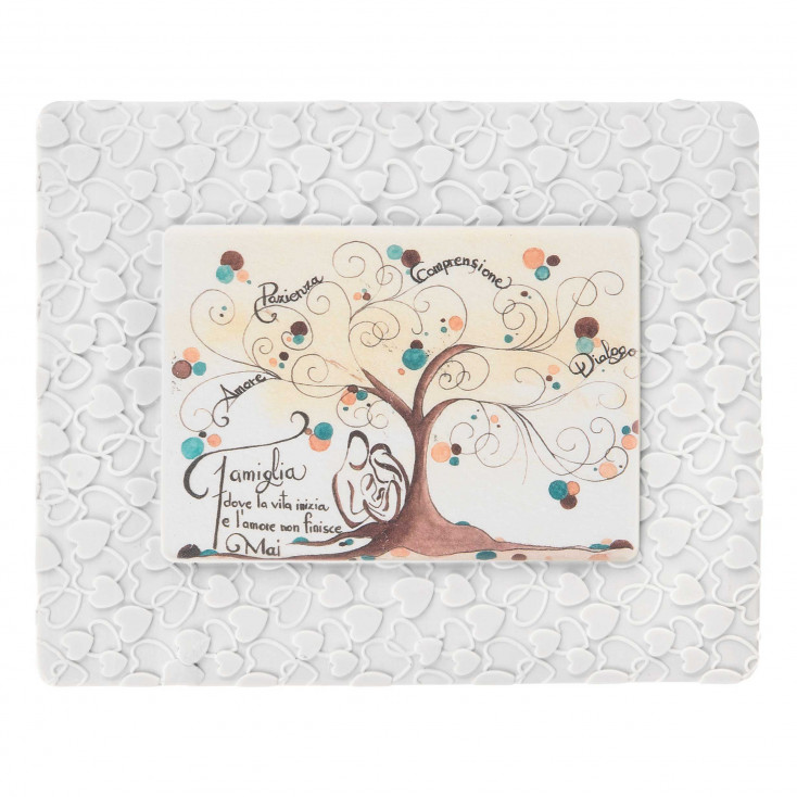 Bomboniera per Vari Eventi - Quadretto piccolo con albero della vita e dedica