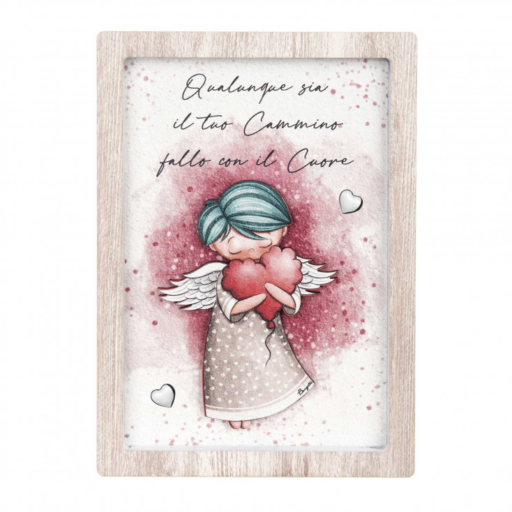 Bomboniera Comunione - Angeli dei Sogni con cuoricini Maschio