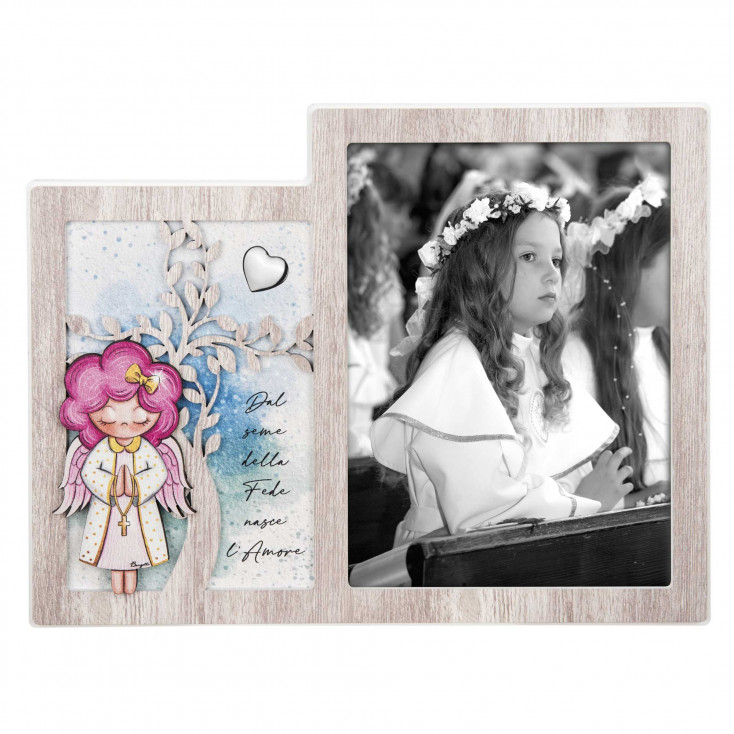 Bomboniera Comunione - Angeli dei Sogni con cuore Femminuccia