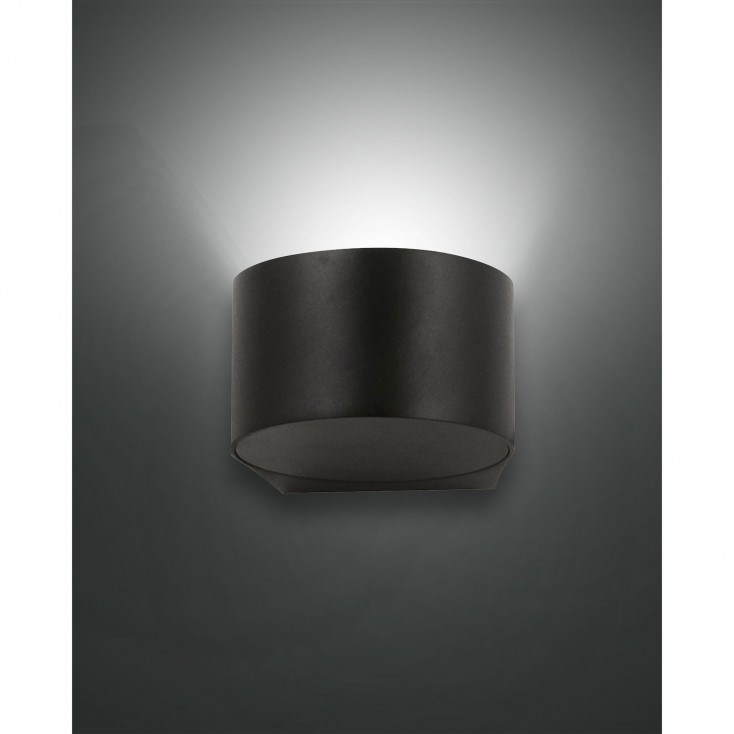 Applique da parete per esterno a LED con struttura in alluminio e vetro