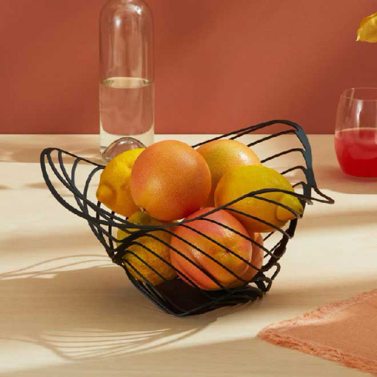 Coupe-fruits Alessi Trinity En Acier Coloré Résine époxy, Noir