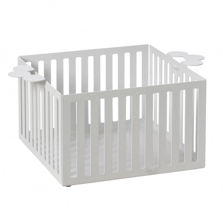 Cestino pane in metallo dal design moderno ed elegante