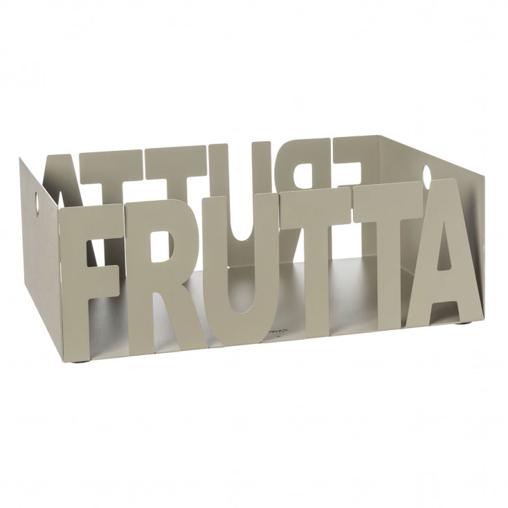 Fruttiera in metallo design moderno