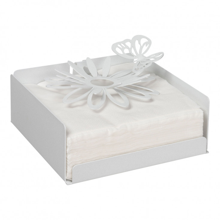 Porta tovaglioli in metallo dal design moderno ed elegante