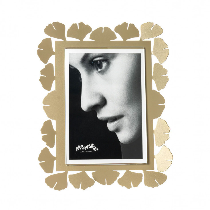 Portafoto grande in metallo di design