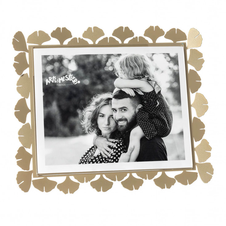 Portafoto maxi orizzontale in metallo di design