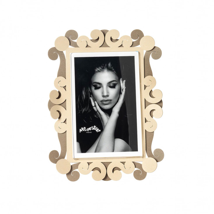 Portafoto piccolo in metallo di design