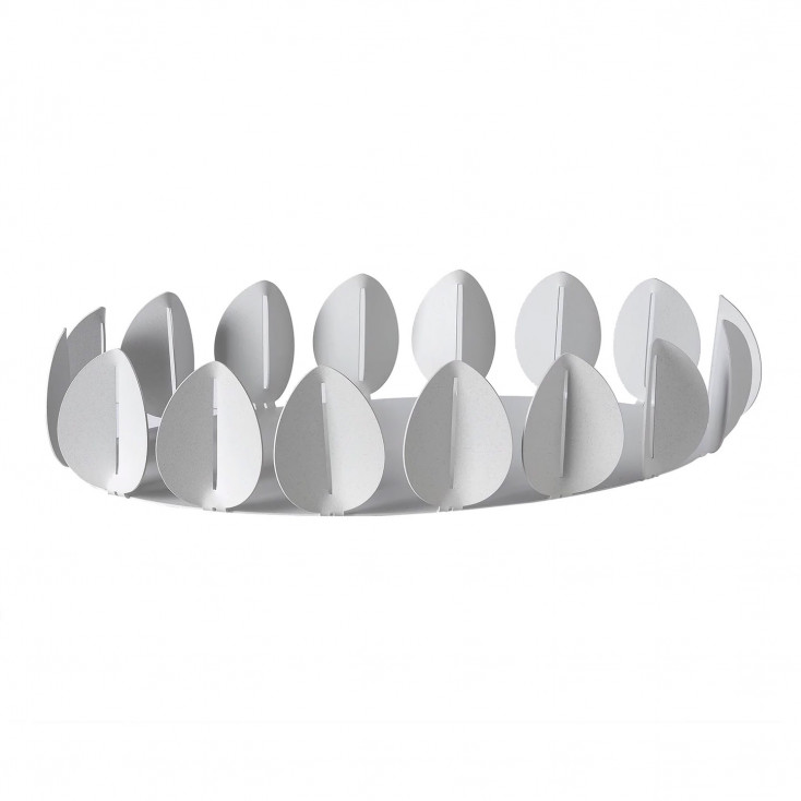 Vassoio ovale in metallo dal design moderno