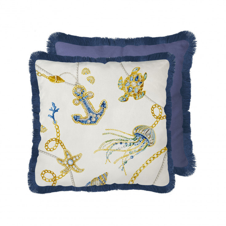 Cuscino dalle linee eleganti in tessuto