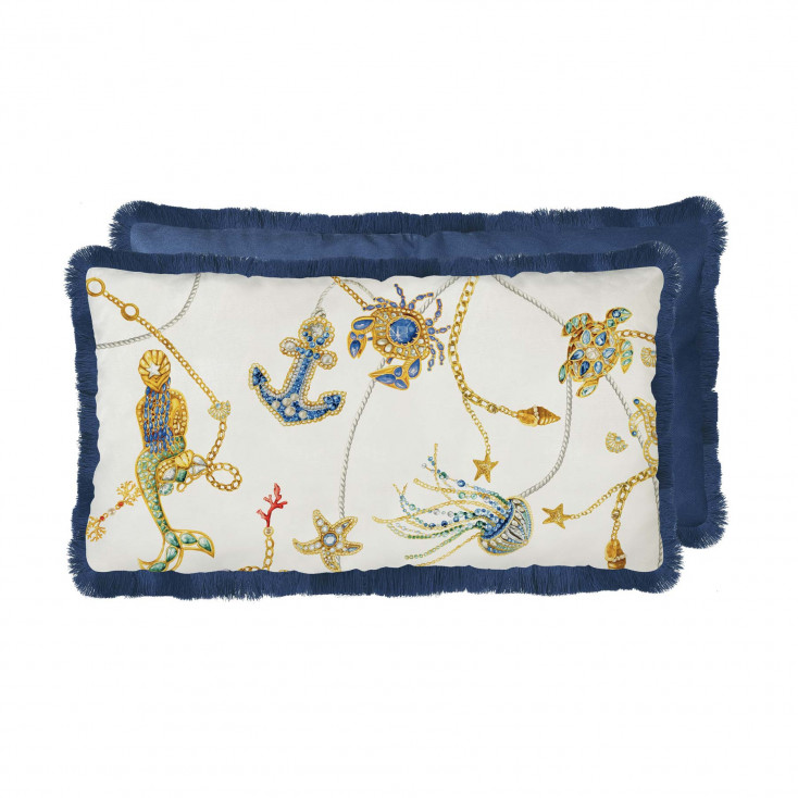 Cuscino in tessuto dalle linee eleganti e meoderne