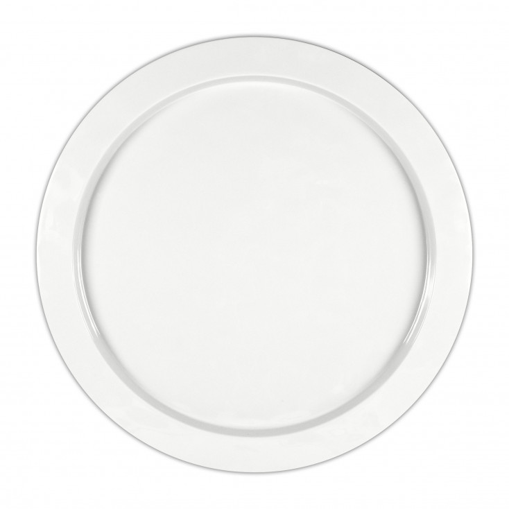 Vassoio rotondo in melammina dalle linee contemporanee