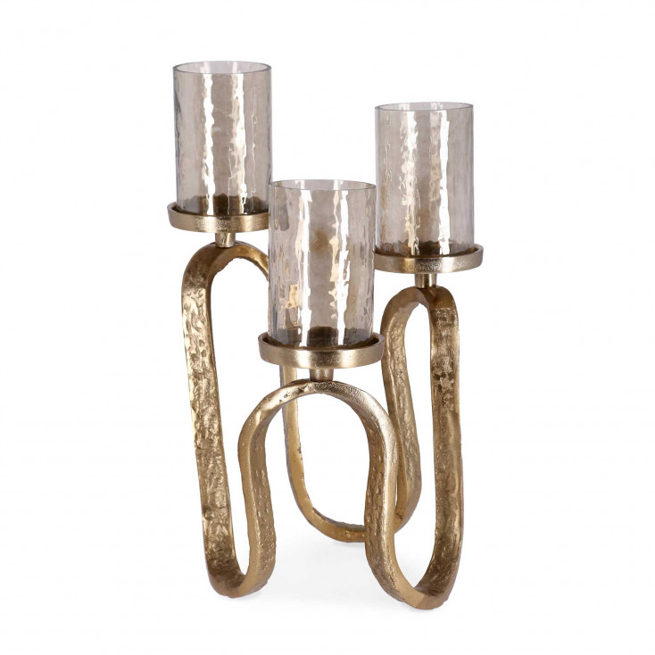 Portacandele con 3 fuochi