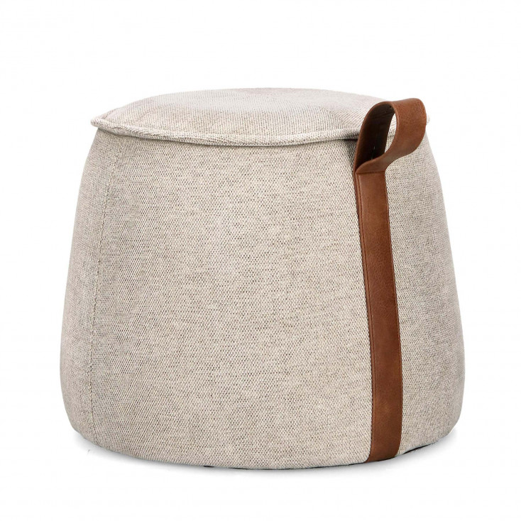Pouf in tessuto dal design moderno