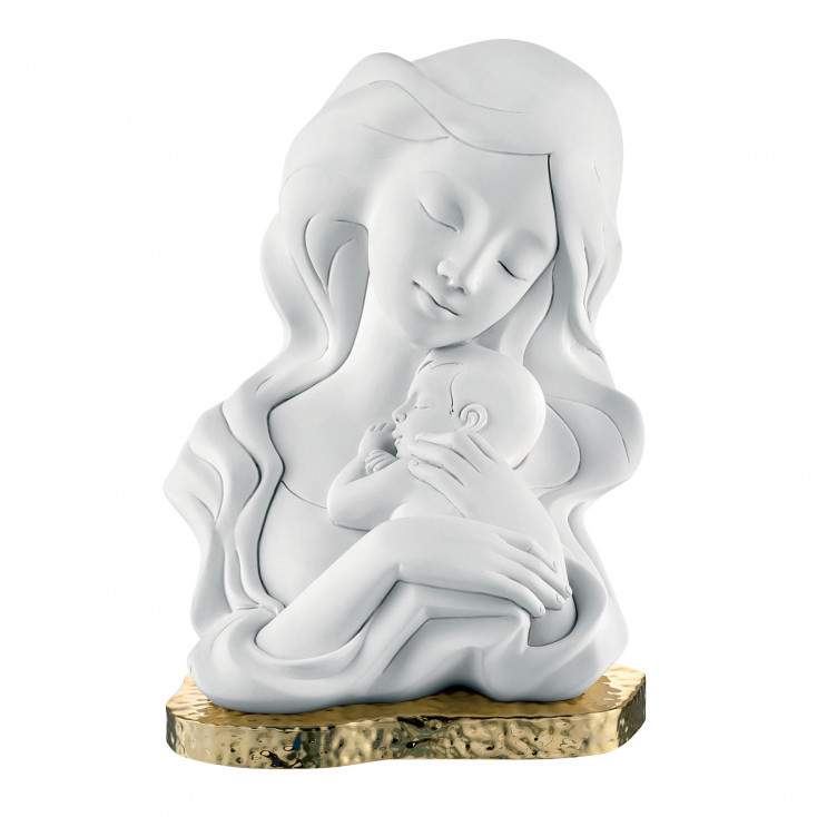 Bomboniera Battesimo - statuina con abbraccio di mamma