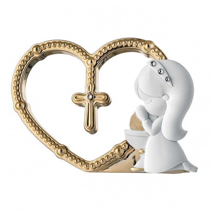 Bomboniera Comunione - statuina con bambina che prega