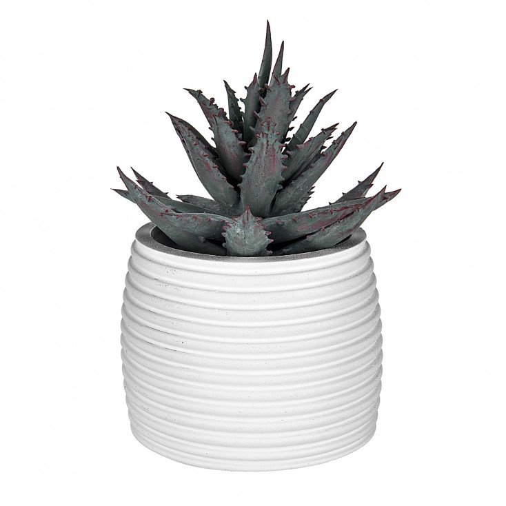 Bomboniera per vari eventi - Portacandela a vaso in marmorino con piantina