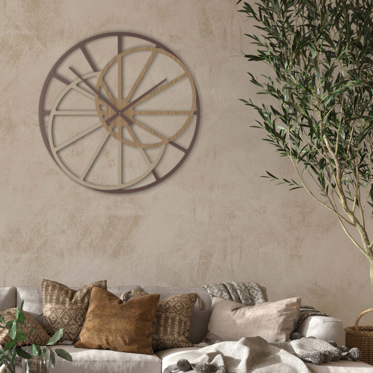 Orologio da parete in legno di grandi dimensioni