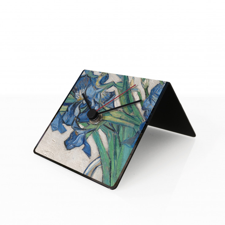 Orologio da tavolo e da scrivania in metallo con magneti e calendario "VAN GOGH"
