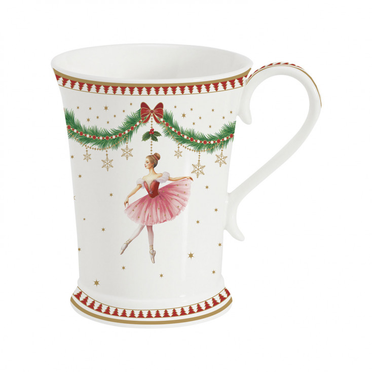 Tazza in porcellana a tema natalizio