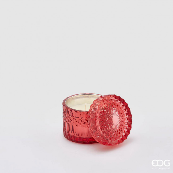 Candela profumata con vasetto in vetro