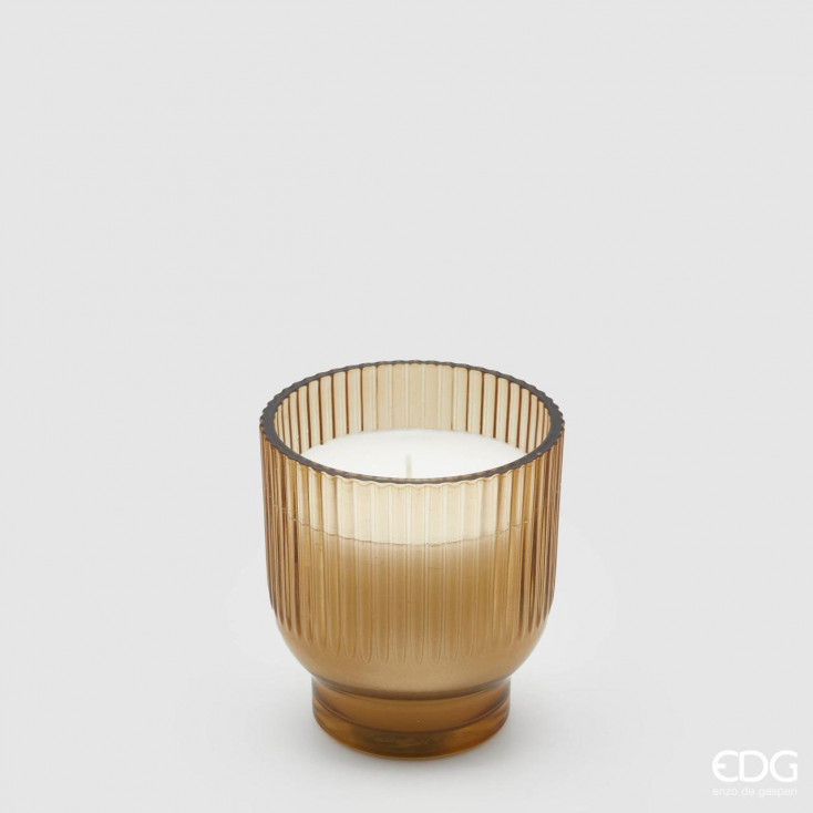 Candela profumata con vasetto medio in vetro