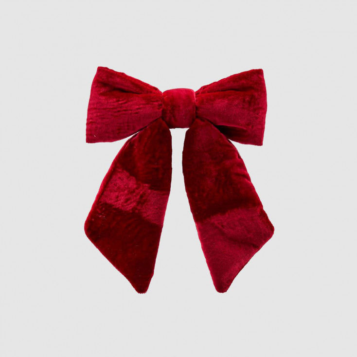 Decorazione natalizia fiocco piccolo in velluto