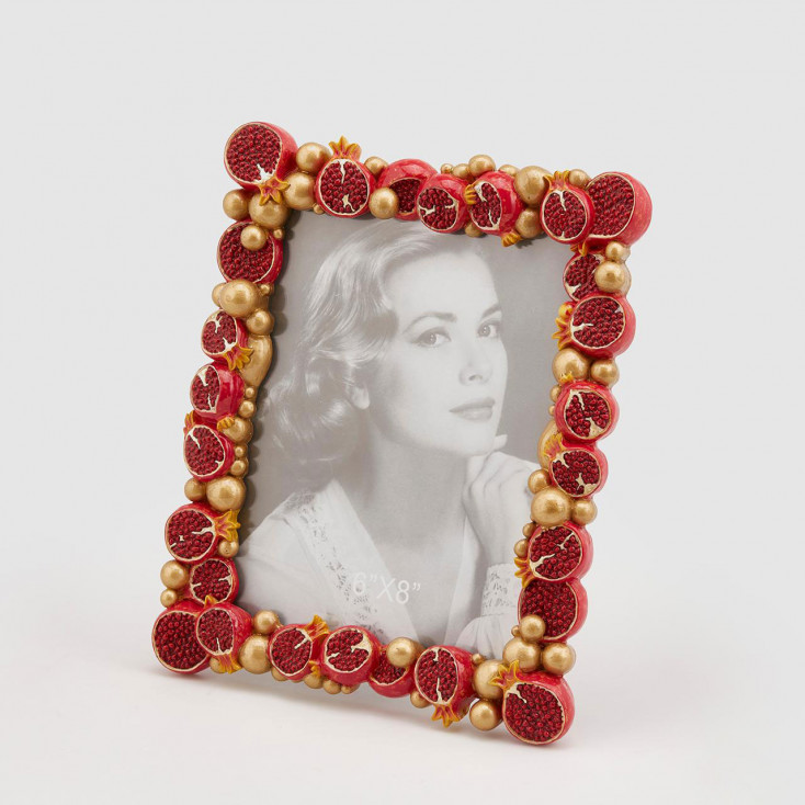 Portafoto classico cornice con raffigurazione di melograni in diverse misure
