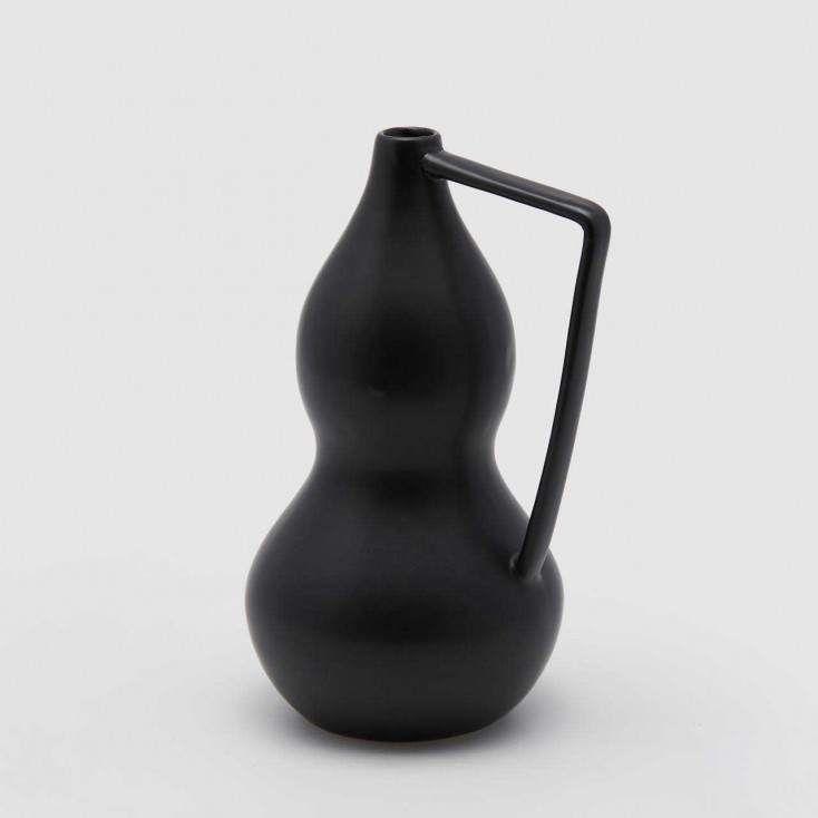 Vaso piccolo da arredo moderno con struttura a forma di bottiglia di Sakè