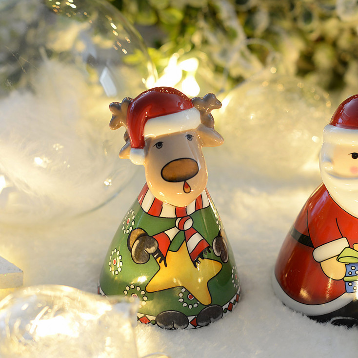 Decorazione natalizia Campanella con Renna