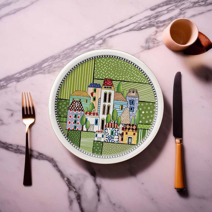 Piatto pizza in ceramica