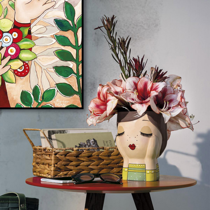 Vaso in ceramica dal design moderno ed elegante Mimì