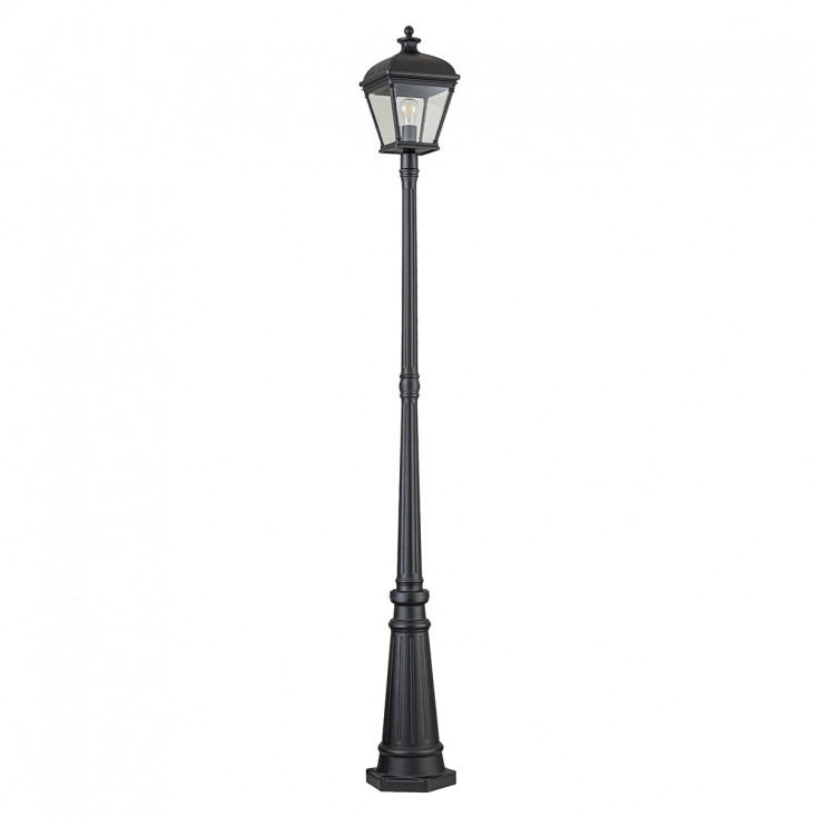 Lampione da giardino con struttura in alluminio e diffusore in vetro