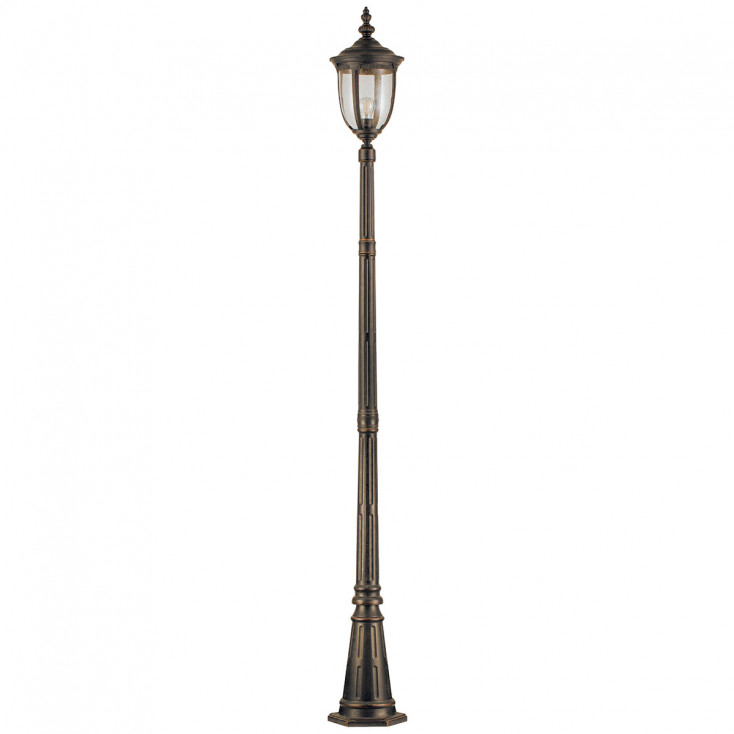 Lampione da giardino struttura in alluminio e diffusore in vetro