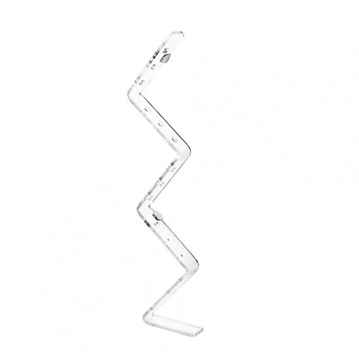 Portabottiglie basso in plexiglass dal design moderno