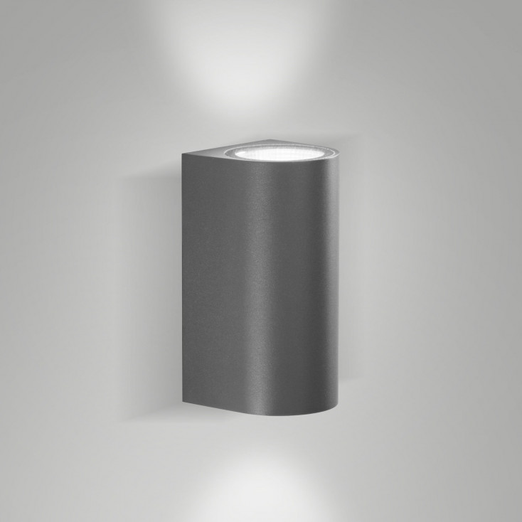 Applique grande LED da esterno in alluminio con una sorgente