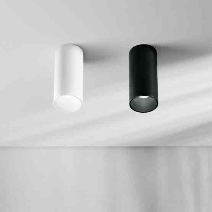 Spot luce a LED cilindrico in alluminio dal design moderno