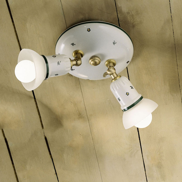 Lampada da soffitto per esterni in bambù orientale 50 cm IP44 - Rina